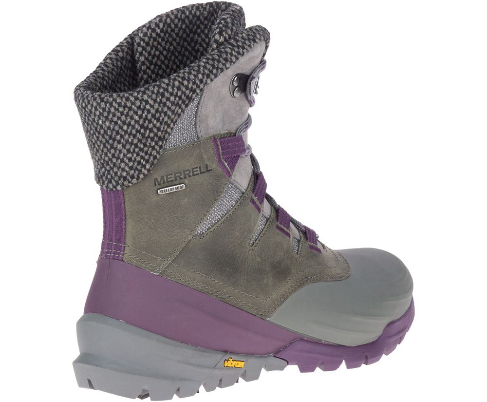Botas Senhora - Merrell Thermo Aurora 2 Mid Shell Waterproof - Cinzentas - RAE859324